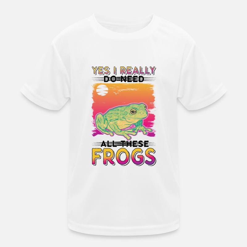 Frog Gift Tree Frog Kids Functional T-Shirt