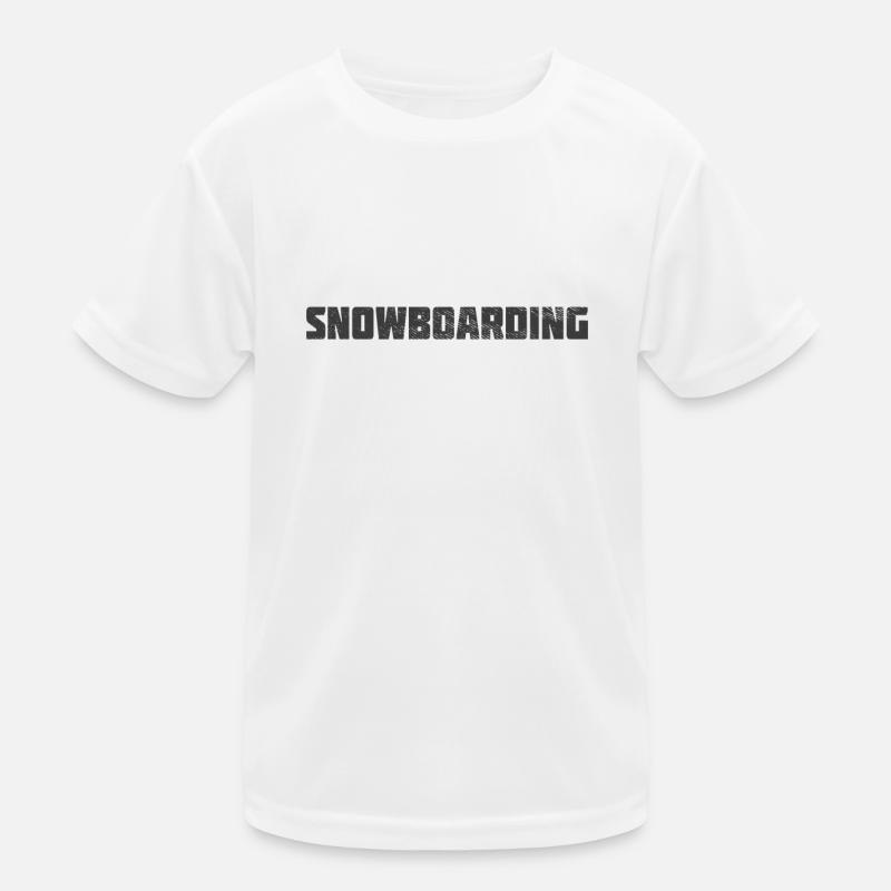 Snowboarding Kinder Funktions-T-Shirt