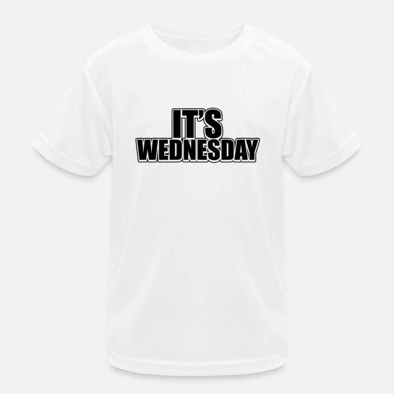 Funny Black Wednesday Weekly Prank Day Cool Jokes Kids Functional T-Shirt