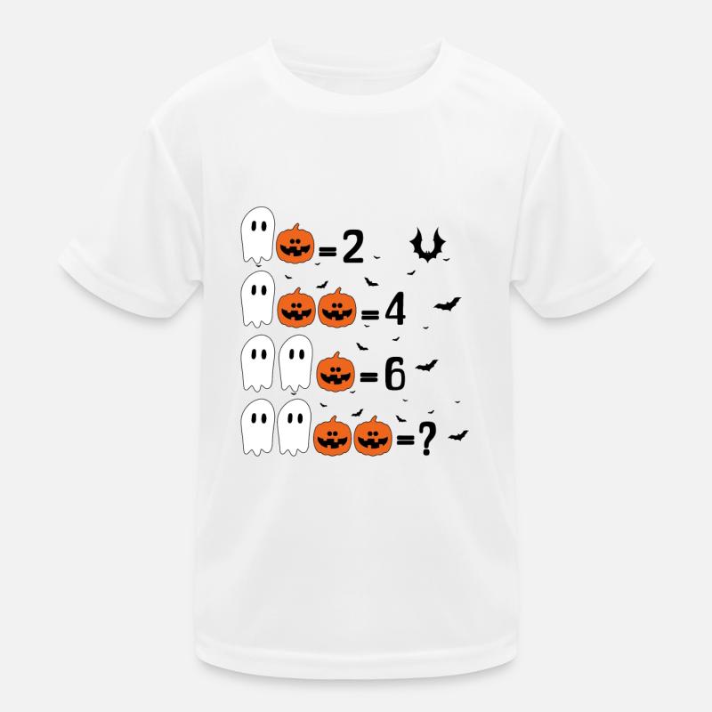 Math Teacher Math Lover Halloween Chemise T-shirt sport Enfant