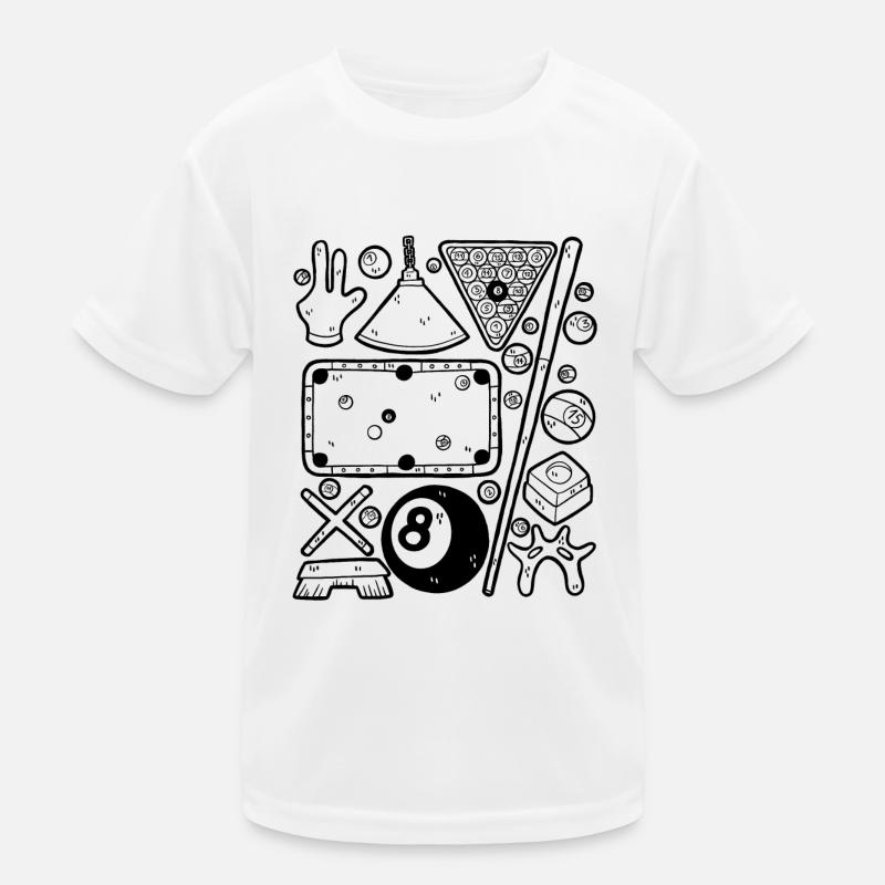 Billiards Kids Functional T-Shirt
