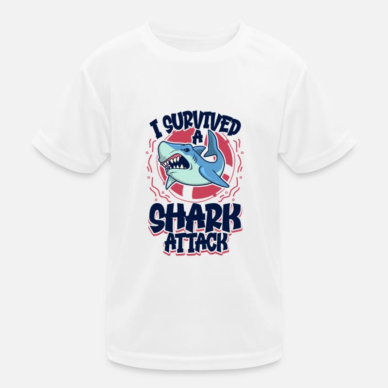 Attaque de requin T-shirt sport Enfant