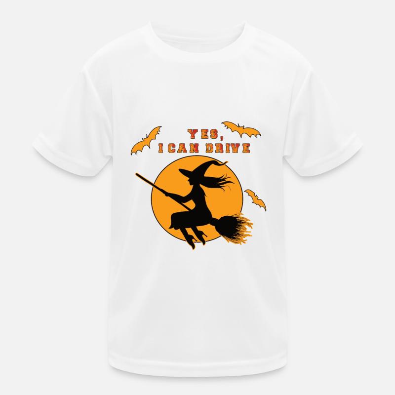 Witch, Yes I can drive T-shirt sport Enfant