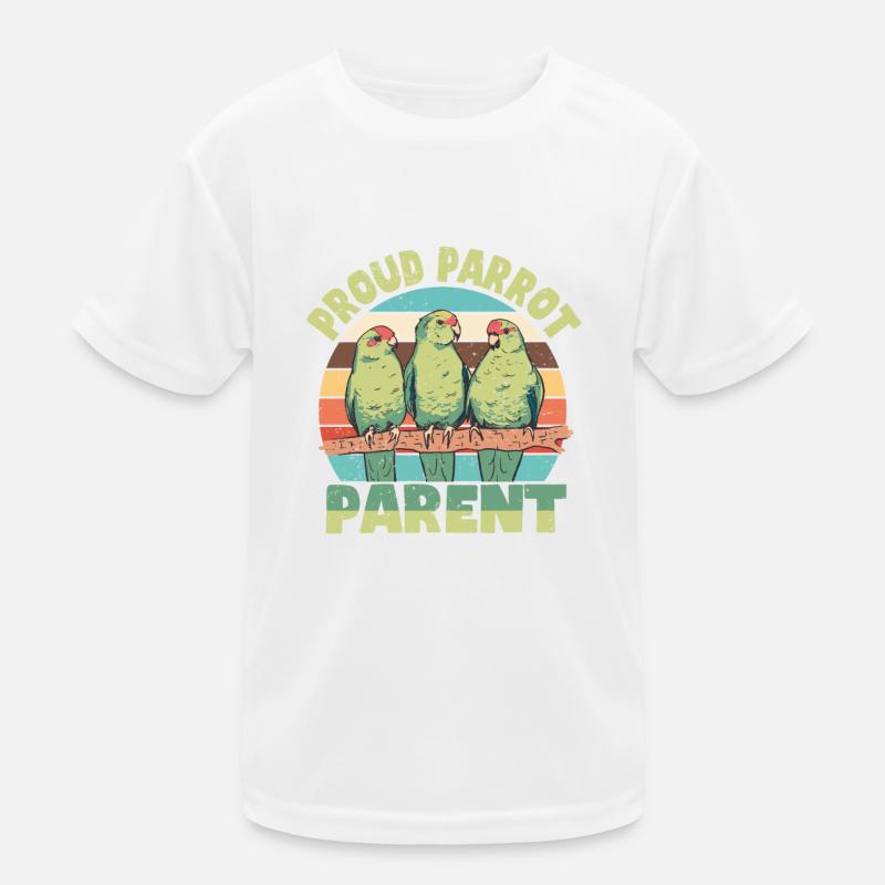 Perruche Perroquet Perroquet Propriétaire T-shirt sport Enfant