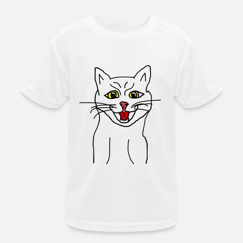 Katze Kinder Funktions-T-Shirt