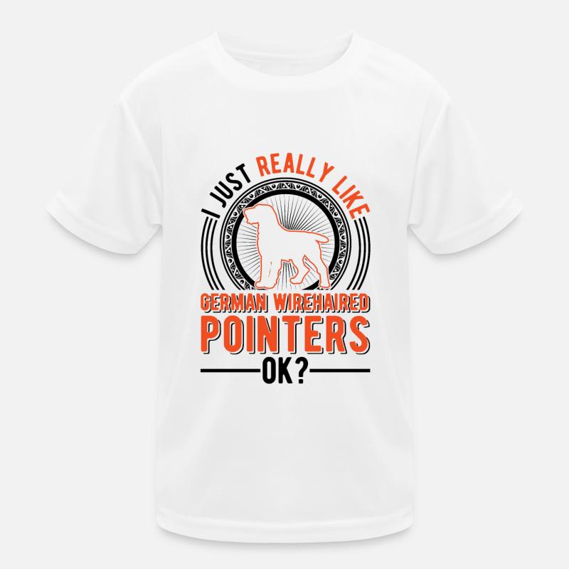 Deutsch Drahthaar Geschenk Kinder Funktions-T-Shirt
