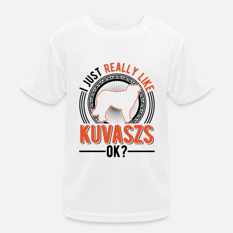 Ich mag einfahc Kuvasz Kinder Funktions-T-Shirt