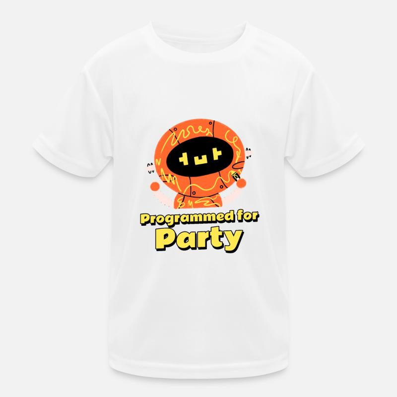 Programmed for Party! Kinder Funktions-T-Shirt