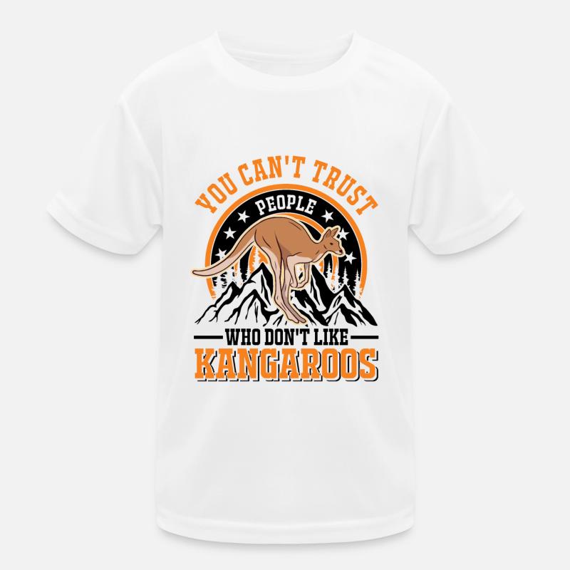 Känguru Australien Australisches Kangaroo Kinder Funktions-T-Shirt