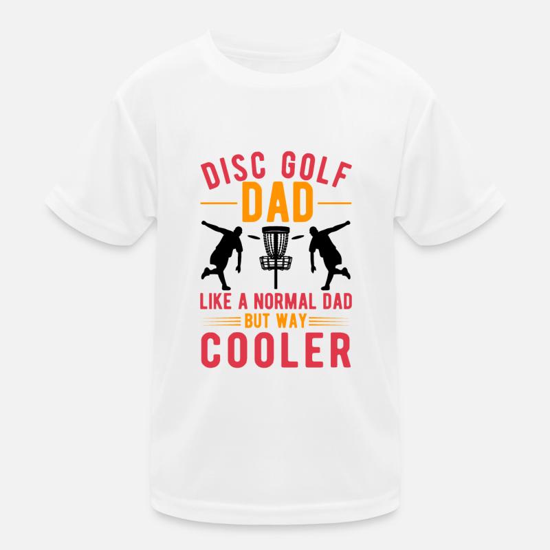 Discgolf Vater Wurfscheibe Disc Golf Kinder Funktions-T-Shirt