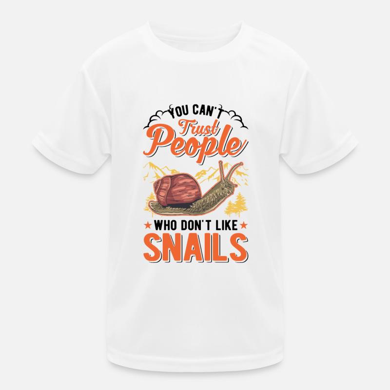 Schnecke Geschenk Weinbergschnecke Kinder Funktions-T-Shirt