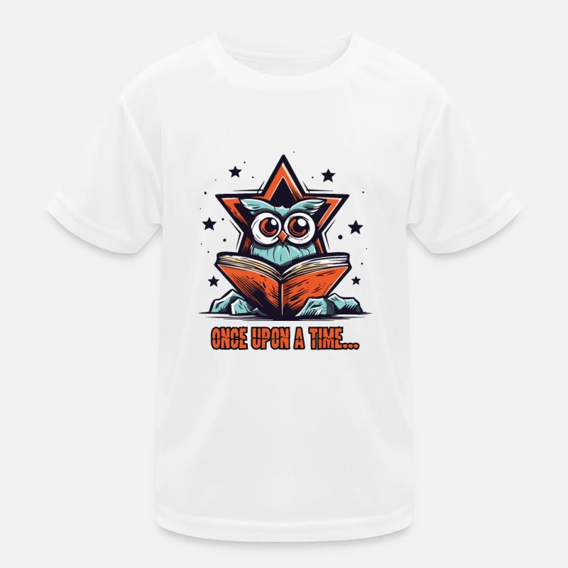 Es war einmal, Eine Bücher lesende Eule Kinder Funktions-T-Shirt