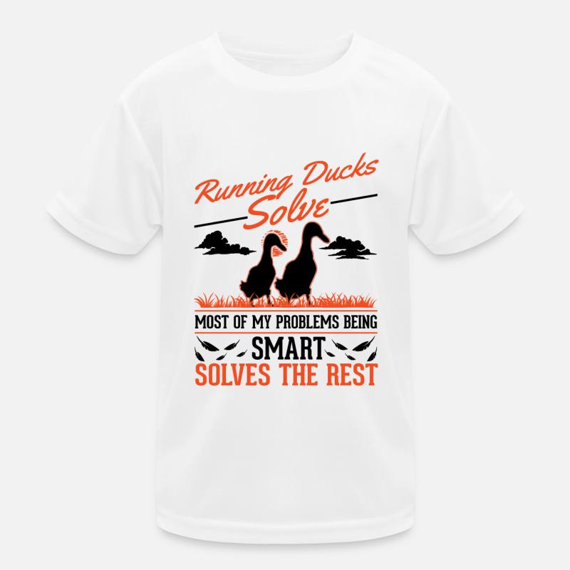 Indian Runner Duck Gift Running Duck Kids Functional T-Shirt