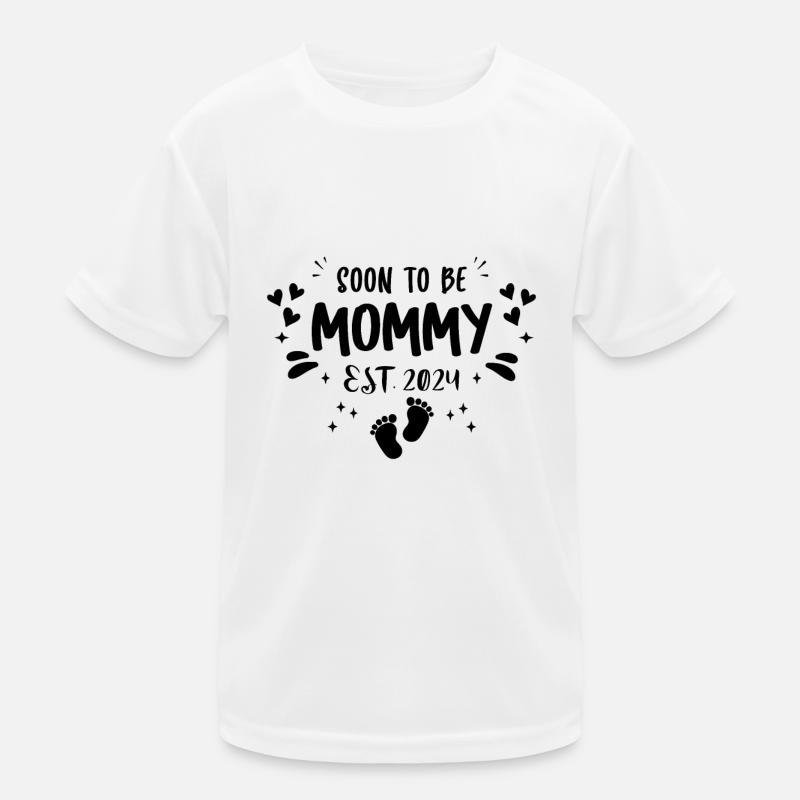 Mama und Mutter 2024 Soon to be Mommy 2024 Kinder Funktions-T-Shirt