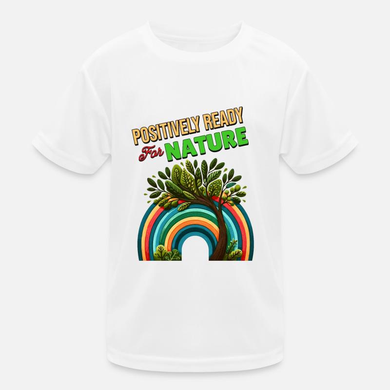 Positivity Rainbows Mindfulness Self-improvement Kids Functional T-Shirt