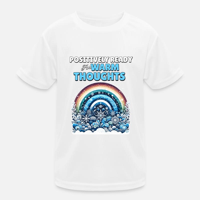 Positivity Rainbows Mindfulness Self-improvement Kids Functional T-Shirt