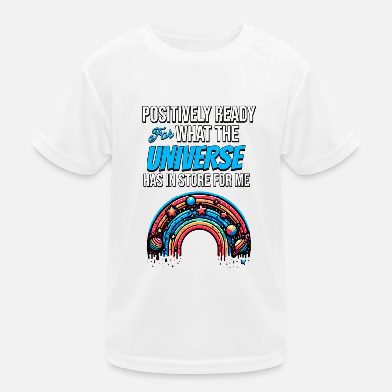 Positivity Rainbows Mindfulness Self-improvement Kids Functional T-Shirt