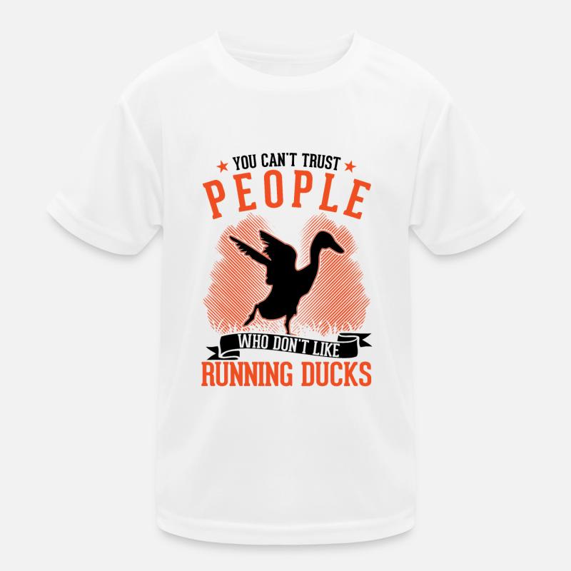 Indian Runner Duck Gift Running Duck Kids Functional T-Shirt