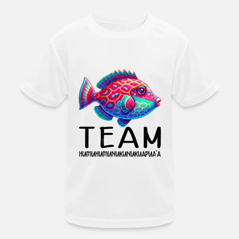 Humuhumunukunukuapua'a Reef Triggerfish Kids Functional T-Shirt