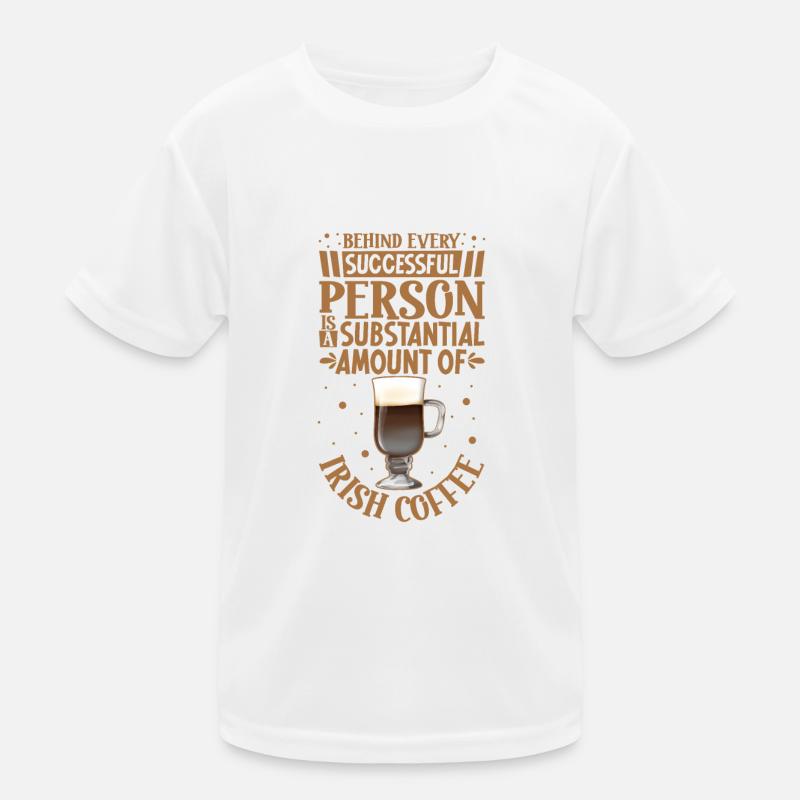 Erfolgreich nur mit Irish Coffee Kinder Funktions-T-Shirt
