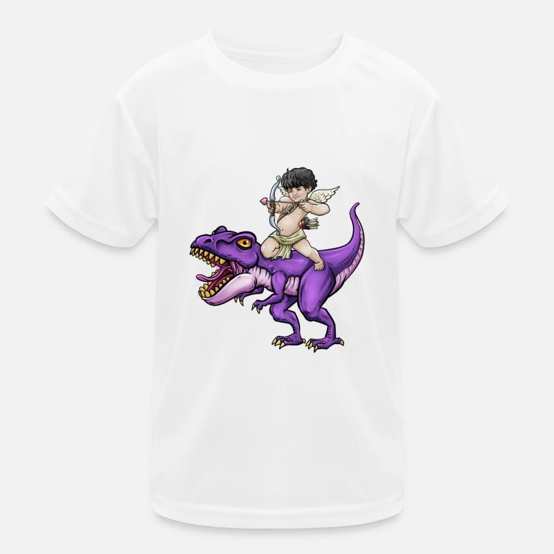 Armure de Cupidon T Rex coeur Saint-Valentin Cupid Rex T-shirt sport Enfant