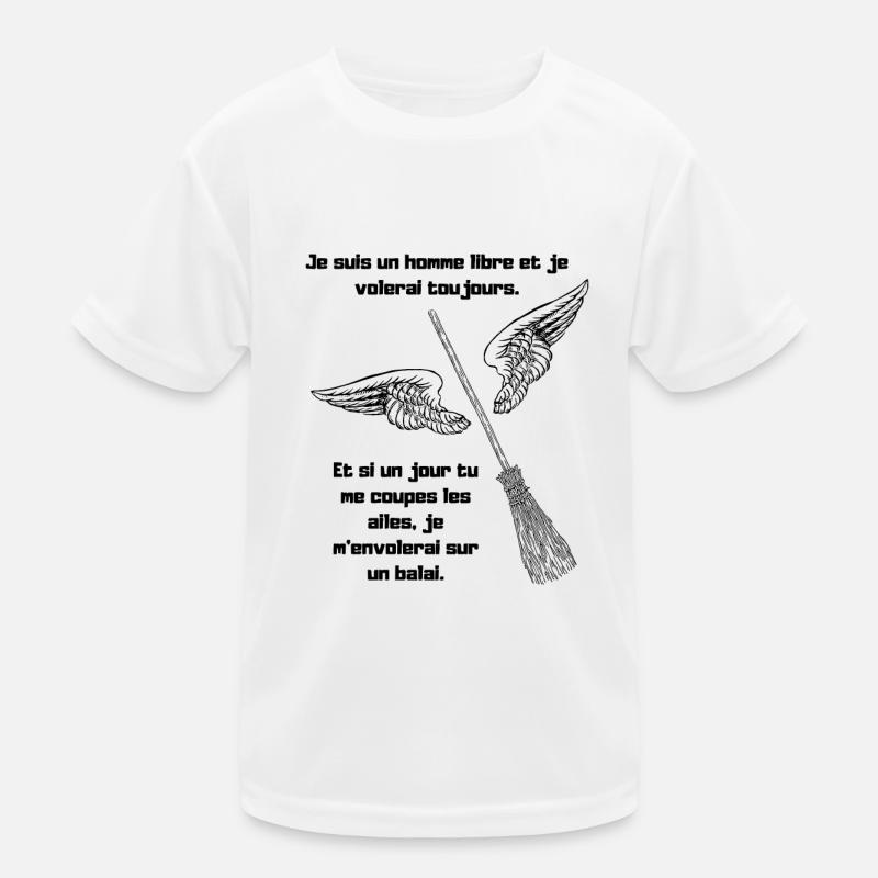 Ich bin ein freier Mann und werde immer fliegen. Kinder Funktions-T-Shirt