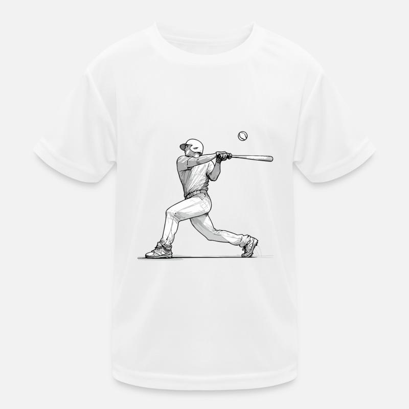 BASEBALL Kinder Funktions-T-Shirt