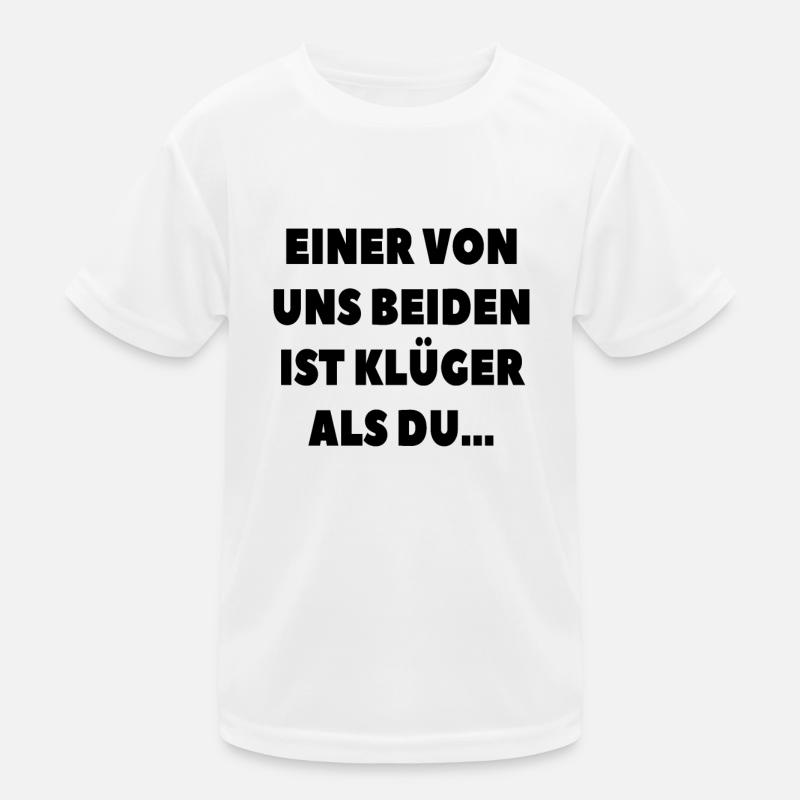 Kluger Spruch Duo Kinder Funktions-T-Shirt