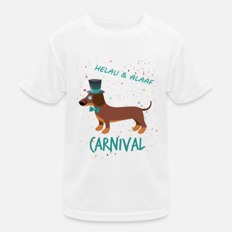 Gentleman, Teckel, Carnaval, Carnaval, Helau Alaaf T-shirt sport Enfant