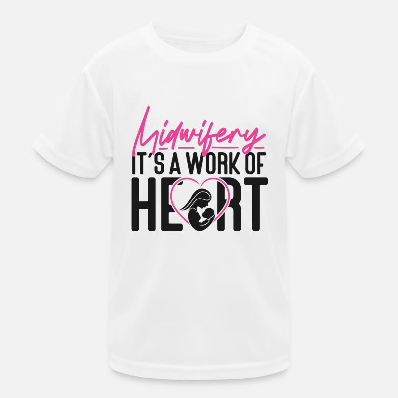 Nurse Midwife Birth Worker Kinder Funktions-T-Shirt
