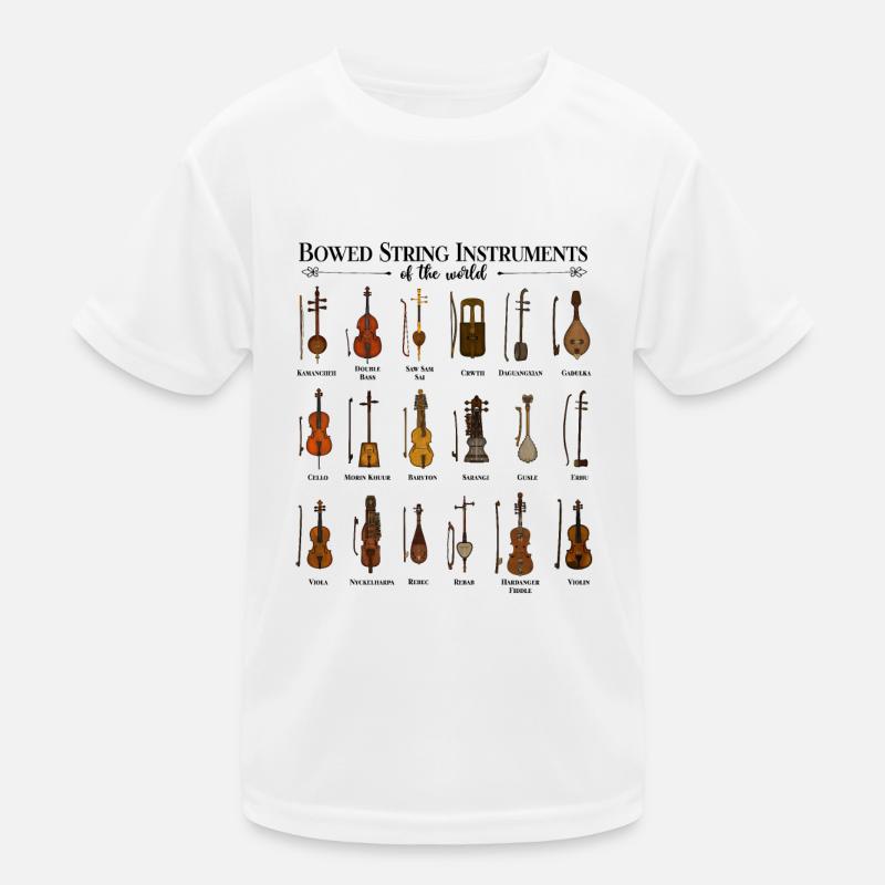 String Instruments of the World Kids Functional T-Shirt