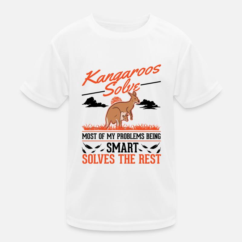 Känguru Australien Kangaroo Kinder Funktions-T-Shirt