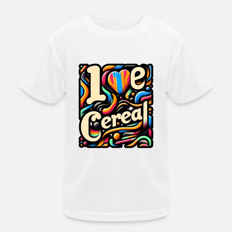 J’aime les céréales 5 T-shirt sport Enfant