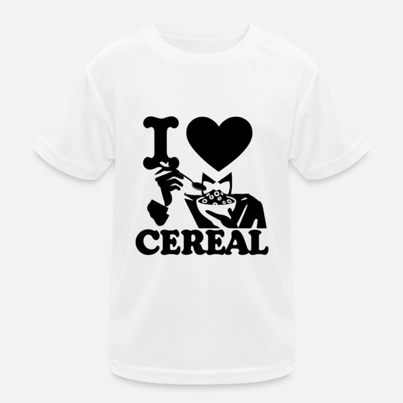 I Love Cereal 6 Kinder Funktions-T-Shirt