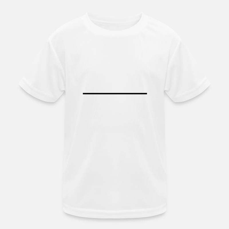 Strich schwarz Kinder Funktions-T-Shirt