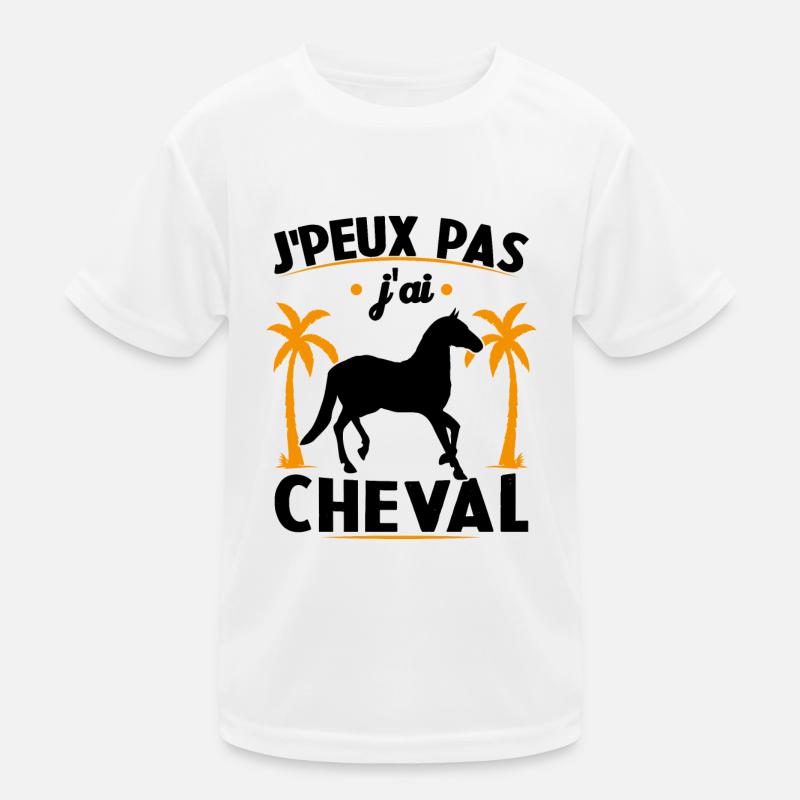 Ich kann nicht, ich habe ein Pferd Kinder Funktions-T-Shirt