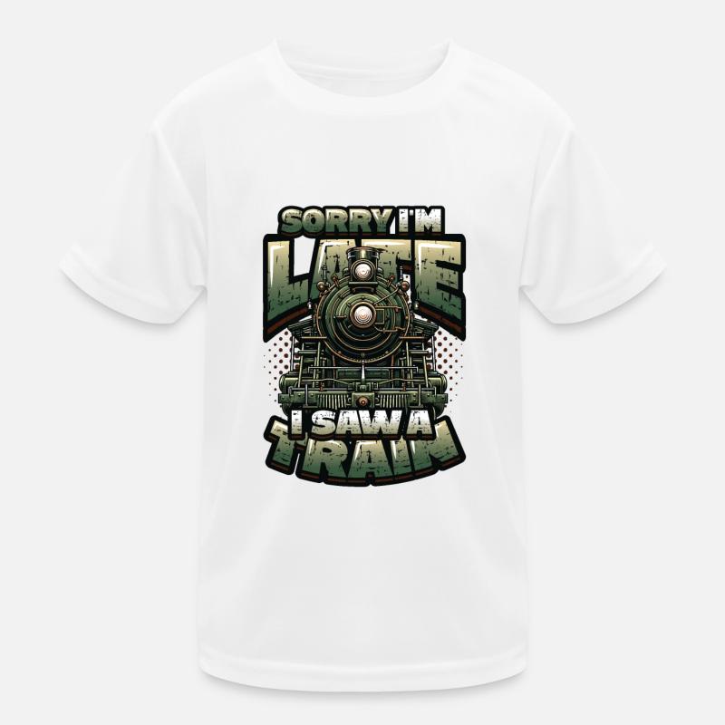 Trainspotting Train Lovers Trains Kids Functional T-Shirt