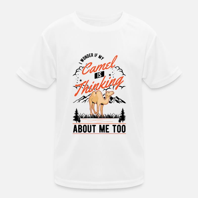 Kamel Geschenk Dromedar Camel Großkamel Kinder Funktions-T-Shirt