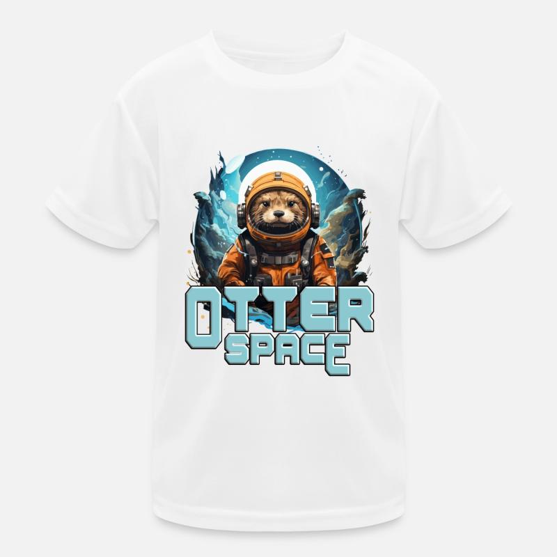 Otter Space! Funny Otter Space Kids Functional T-Shirt