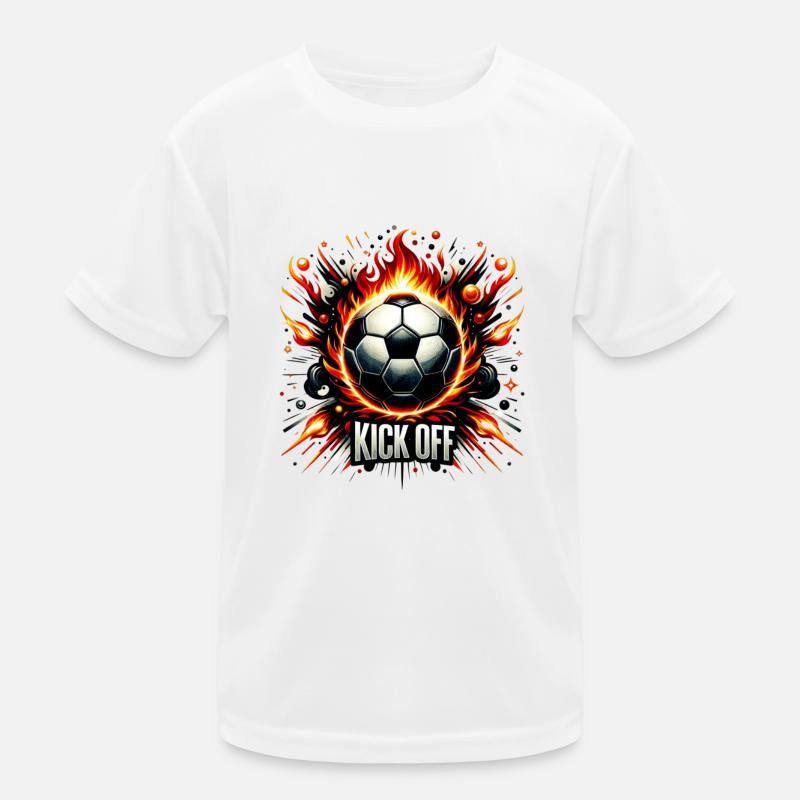 Fiery Impetus - Kids Functional T-Shirt - white
