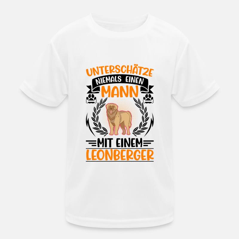 Leonberger Mann Kinder Funktions-T-Shirt