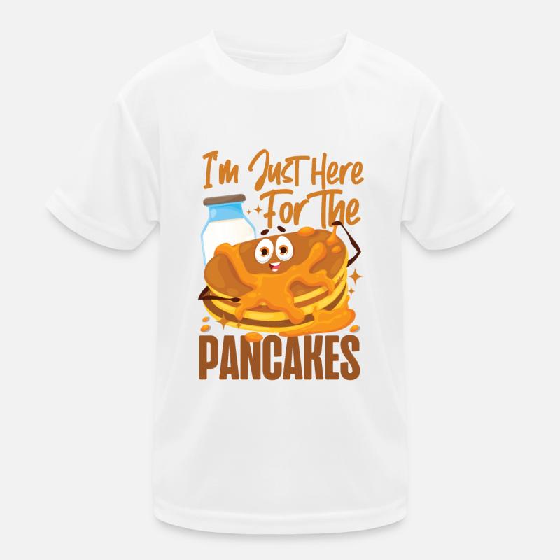 Pancake Lover Kids I'm Just Here Kinder Funktions-T-Shirt