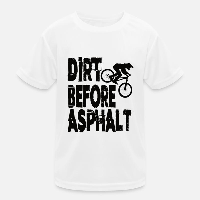 Dirt Before Asphalt Downhill VTT VTT T-shirt sport Enfant