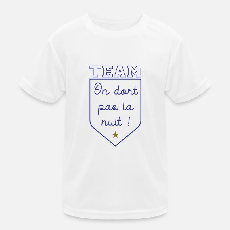 Team on dort pas la nuit - Pour un bébé T-shirt sport Enfant