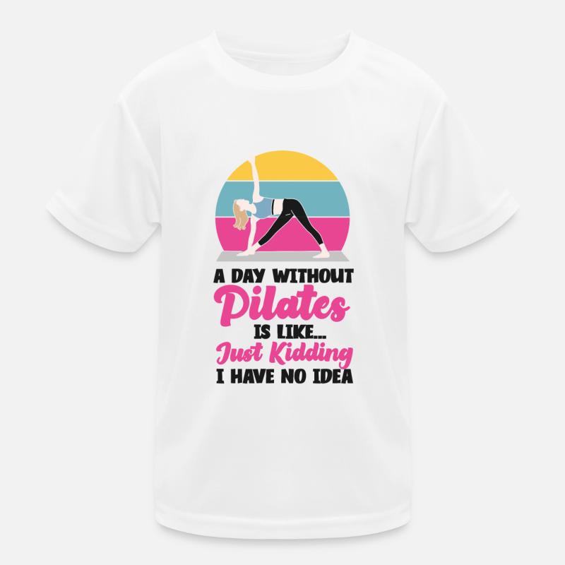 Instructeur de Pilates Professeur Retro A T-shirt sport Enfant