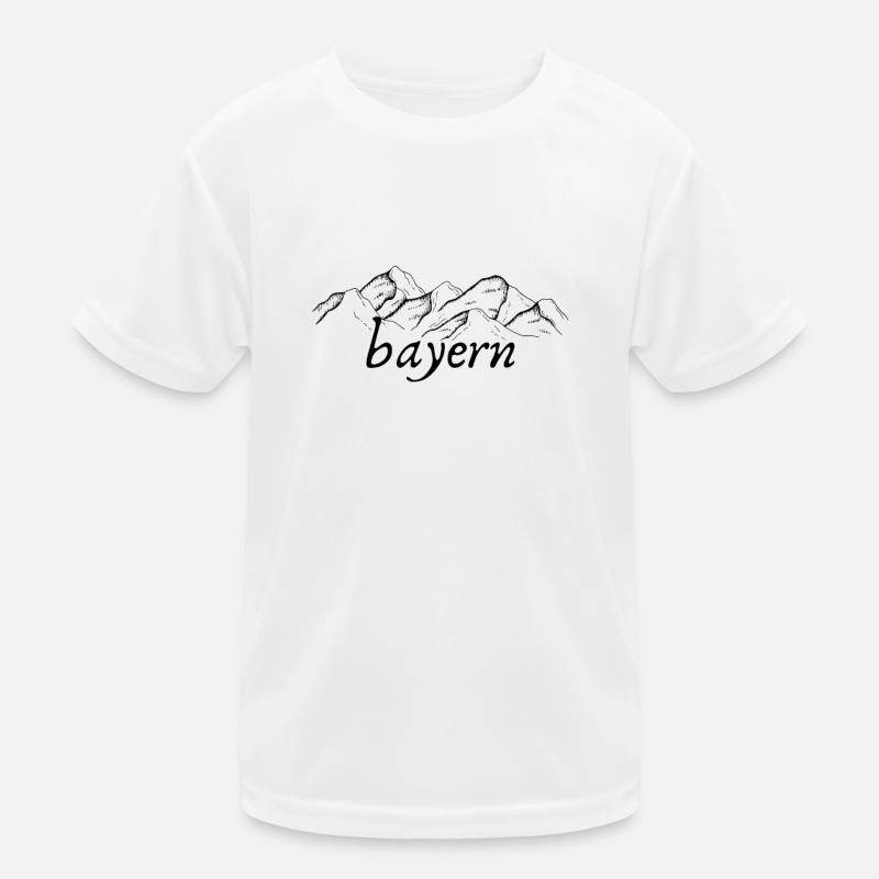 Bavaria Mountains Kids Functional T-Shirt