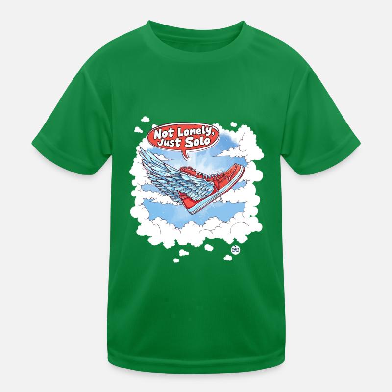 Not Lonely, Just Solo Kids Functional T-Shirt