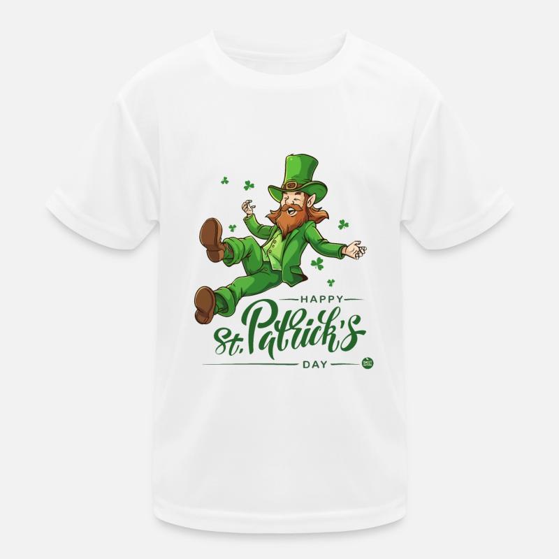 Glücksbringer Kobold Kinder Funktions-T-Shirt