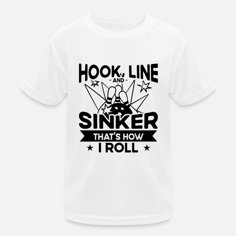 Hameçon et plomb - Bowling T-shirt sport Enfant