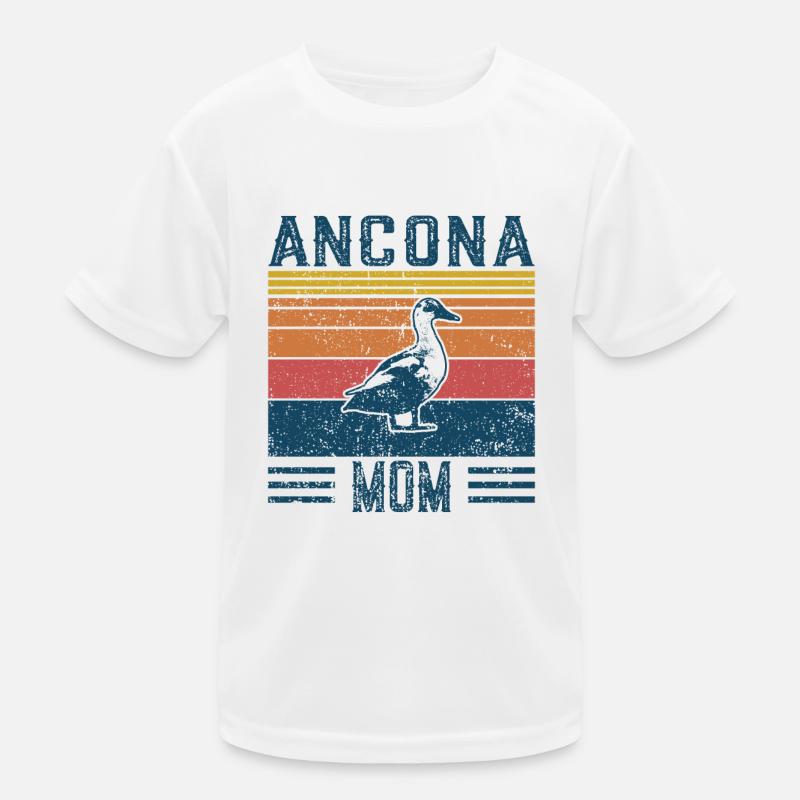 Duck Mama - Vintage Ancona Kids Functional T-Shirt